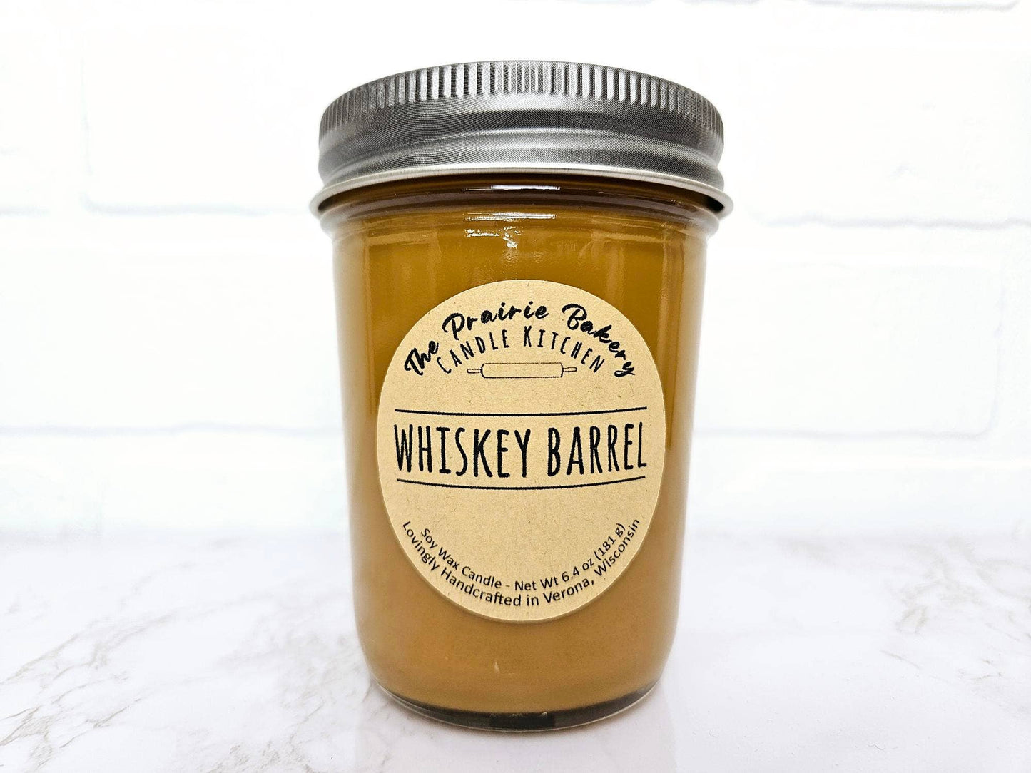 Whiskey Barrel | Rustic Bourbon Ash Scented Soy Wax Candle