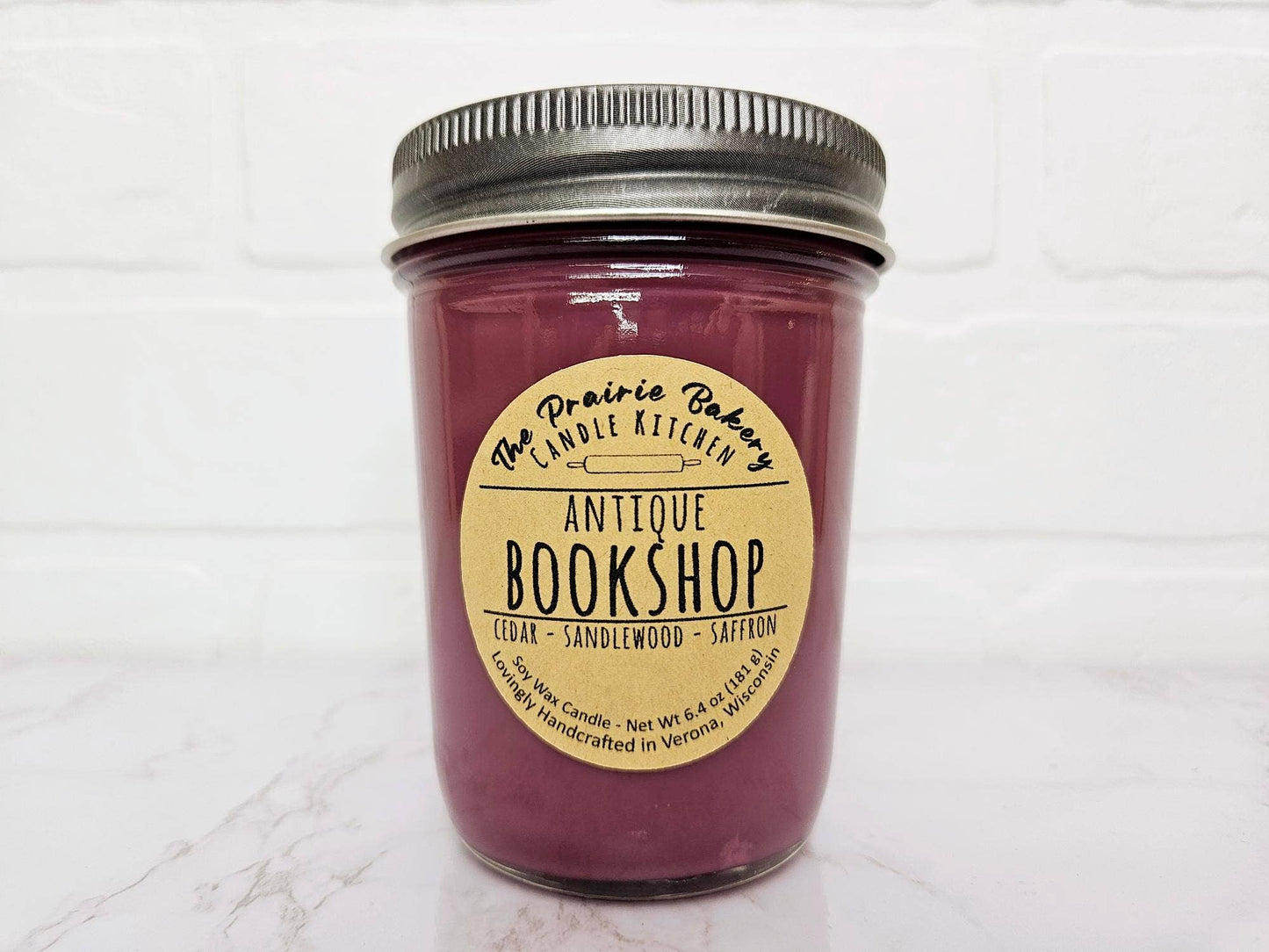 Antique Bookshop | Incense & Cedar Scented Soy Wax Candle