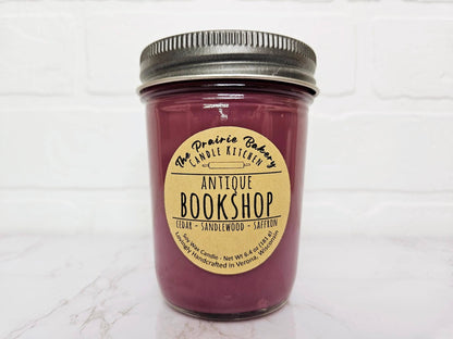 Antique Bookshop | Incense & Cedar Scented Soy Wax Candle