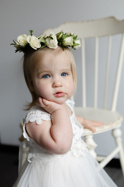 Flower Girl Crowns White/ Neutral