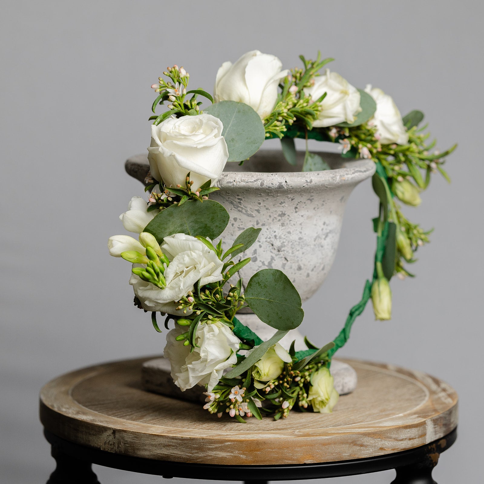 Floral Crown of white flowers