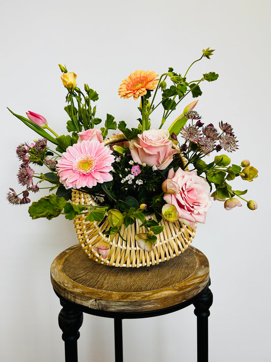 Gathered Bloom Basket