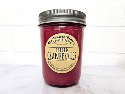 Spiced Cranberries | Holiday Fruit Scented Soy Wax Candle